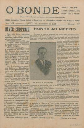 O Bonde - Edição 137 de 07/11/1953