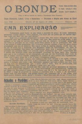 O Bonde - Edição 138 de 27/03/1954