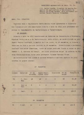 1935 - Bacteriologia e Parasitologia (Chefe de Departamento)