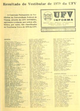 Edição Especial - Vestibular de 17/01/1979