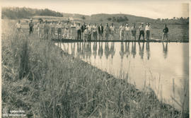 Extensionistas em visita ao campus