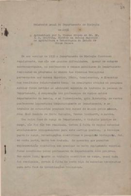 1938 - Biologia (Chefe de Departamento)