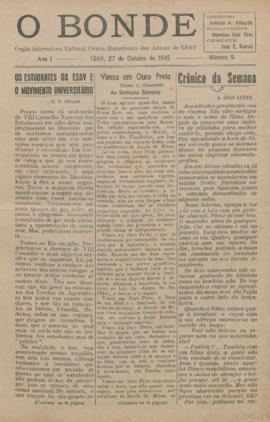 O Bonde - edição 09 de 27/10/1945