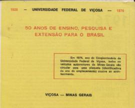 Fôlder de apresentação da Plaqueta de 1976 (CETRAN)