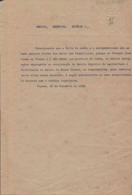 Acordo sobre a Caixa Beneficente.