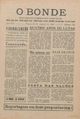 O Bonde - Edição 231 de 29/10/1960