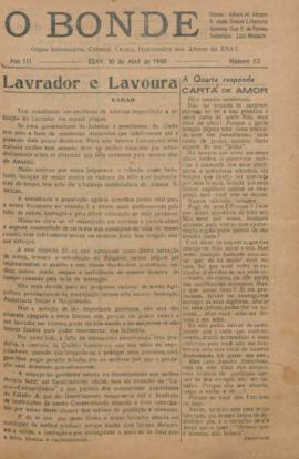 O Bonde - Edição 63 de 10/04/1948
