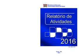 Relatório de Atividades de 2016 (Ano base 2015)