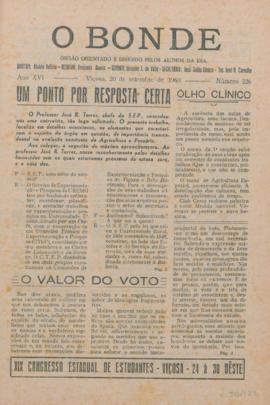 O Bonde - Edição 226 de 20/09/1960