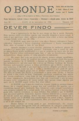 O Bonde - Edição 147 de 13/11/1954
