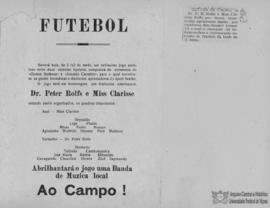 Convite de jogo de futebol