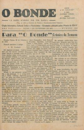 O Bonde - Edição 128 de 01/11/1952