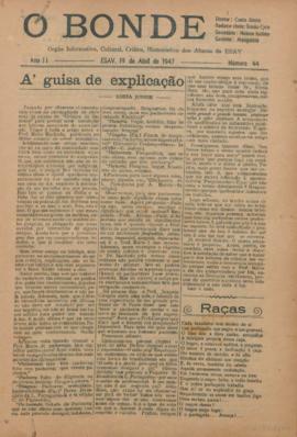 O Bonde - Edição 44 de 19/04/1947