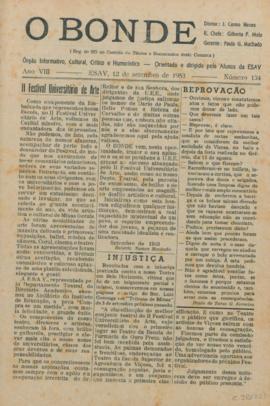 O Bonde - Edição 134 de 12/09/1953