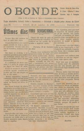 O Bonde - Edição 146 de 30/10/1954