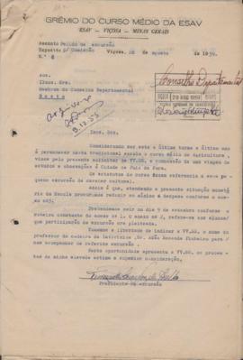 Solicitação de comissão de viagem à Juiz de Fora