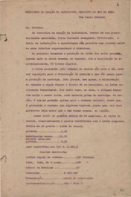 1931 - Laticínios (Chefe do Departamento)