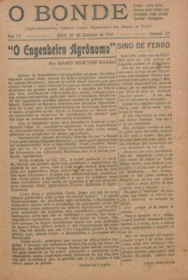 O Bonde - Edição 57 de 27/09/1947