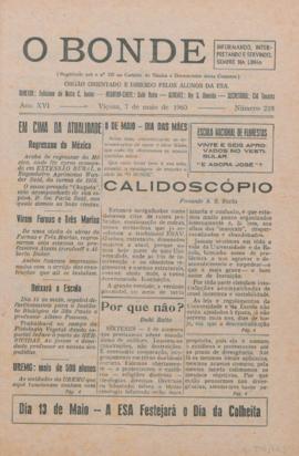 O Bonde - Edição 218 de 07/05/1960