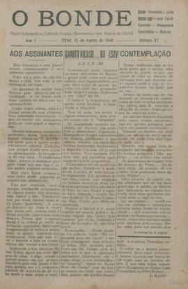O Bonde - Edição 27 de 10/08/1946