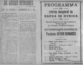 Anúncio sobre apresentação da Banda da ESAV