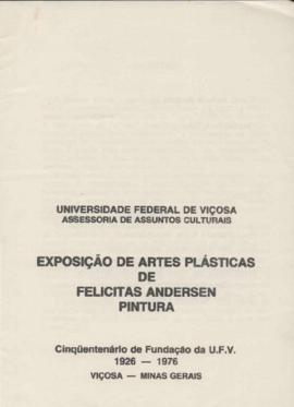 Fôlder da Exposição de Artes Plásticas