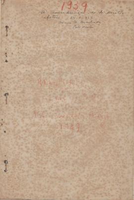 1939 - Silvicultura (Chefe de Departamento)