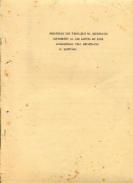 Relatório anual da Secretária