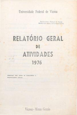 Relatório de Atividades de 1976