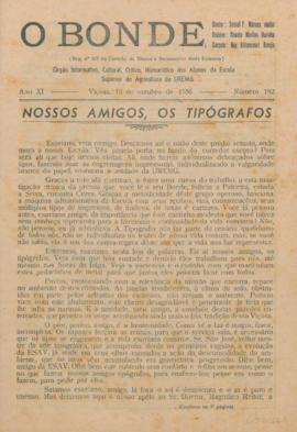 O Bonde - Edição 182 de 13/10/1956