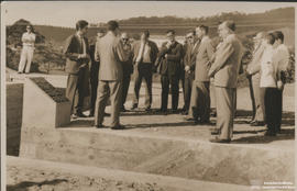 Solenidade de inauguração da barragem de captação d'água na Avenida da Agronomia.