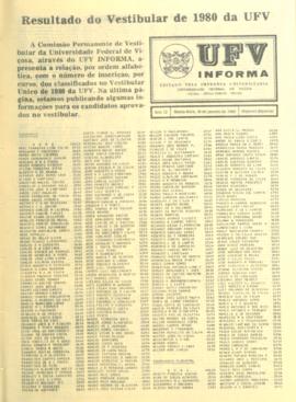 Edição Especial - Vestibular de 18/01/1980