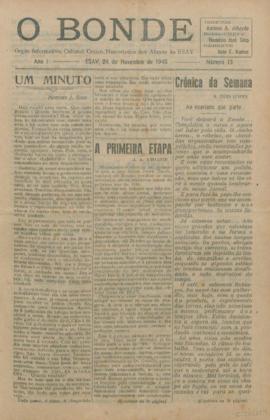 O Bonde - edição 13 de 24/11/1945