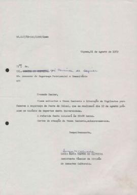 Vigilante para Festa do Coluni - 1983