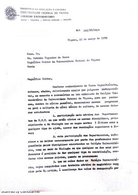 Funcionamento do Coluni - 1974