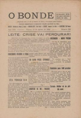 O Bonde - Edição 222 de 13/08/1960