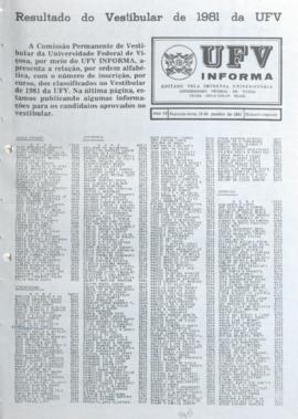 Edição Especial - Vestibular de 19/01/1981